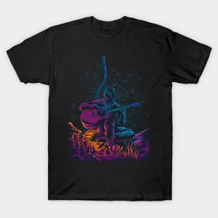 Diver Playing Guitar In underwater T-Shirt